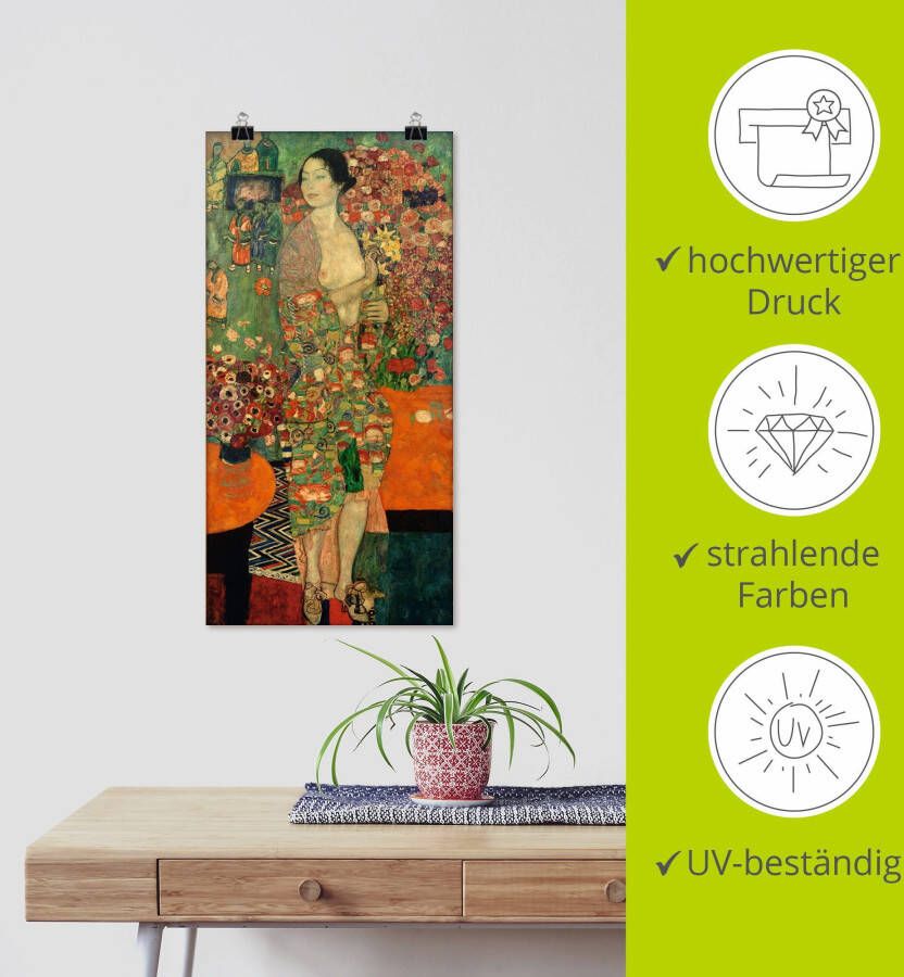 Artland Artprint De danseres als artprint op linnen poster muursticker in verschillende maten