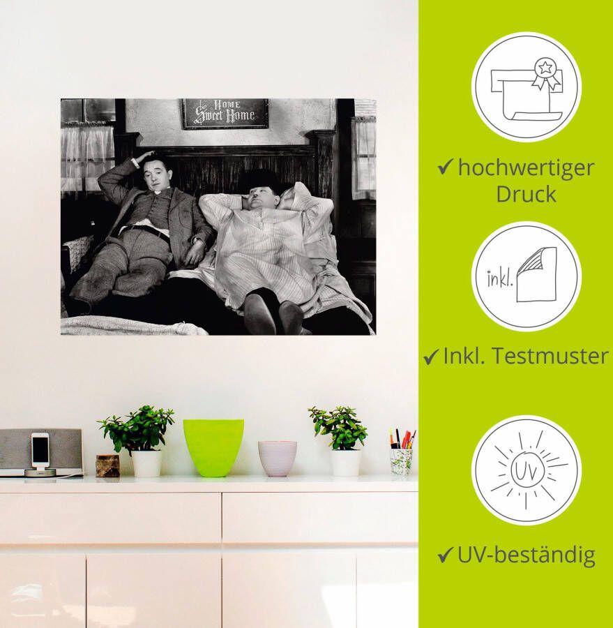 Artland Artprint De dikke en de dunne I als artprint van aluminium artprint voor buiten artprint op linnen poster muursticker