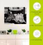 Artland Artprint De dikke en de dunne I als artprint van aluminium artprint voor buiten artprint op linnen poster muursticker - Thumbnail 4