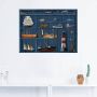 Artland Artprint De maritieme letterkast als artprint op linnen poster muursticker in verschillende maten - Thumbnail 3