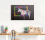 Artland Artprint De regenboog zebra als artprint op linnen poster muursticker in verschillende maten - Thumbnail 2