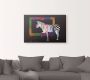 Artland Artprint De regenboog zebra als artprint op linnen poster muursticker in verschillende maten - Thumbnail 3