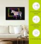 Artland Artprint De regenboog zebra als artprint op linnen poster muursticker in verschillende maten - Thumbnail 4