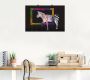 Artland Artprint De regenboog zebra als artprint op linnen poster muursticker in verschillende maten - Thumbnail 2