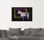 Artland Artprint De regenboog zebra als artprint op linnen poster muursticker in verschillende maten - Thumbnail 2