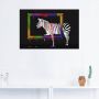 Artland Artprint De regenboog zebra als artprint op linnen poster muursticker in verschillende maten - Thumbnail 3