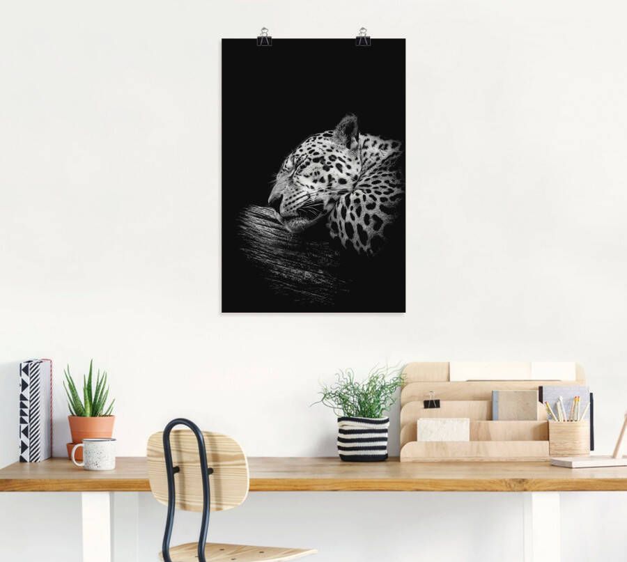 Artland Artprint De slapende jaguar als artprint van aluminium artprint voor buiten artprint op linnen poster in verschillende maten. maten