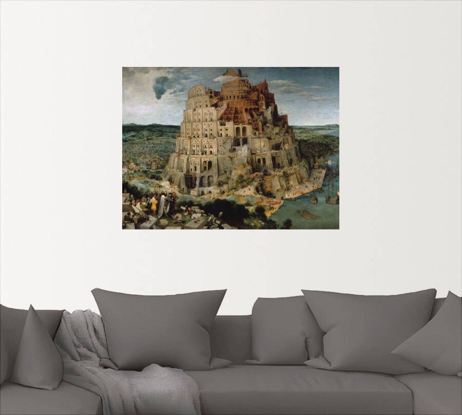 Artland Artprint De torenbouw van Babel. 1563