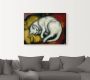 Artland Artprint De witte kat. 1912 als artprint van aluminium artprint voor buiten artprint op linnen poster in verschillende maten. maten - Thumbnail 2