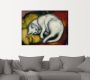 Artland Artprint De witte kat. 1912 als artprint van aluminium artprint voor buiten artprint op linnen poster in verschillende maten. maten - Thumbnail 2