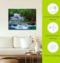 Artland Artprint Diep bos waterval als artprint op linnen poster muursticker in verschillende maten - Thumbnail 6