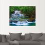 Artland Artprint Diep bos waterval als artprint op linnen poster muursticker in verschillende maten - Thumbnail 4