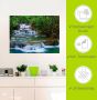 Artland Artprint Diep bos waterval als artprint op linnen poster muursticker in verschillende maten - Thumbnail 5