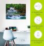 Artland Artprint Diep bos waterval als artprint op linnen poster muursticker in verschillende maten - Thumbnail 5