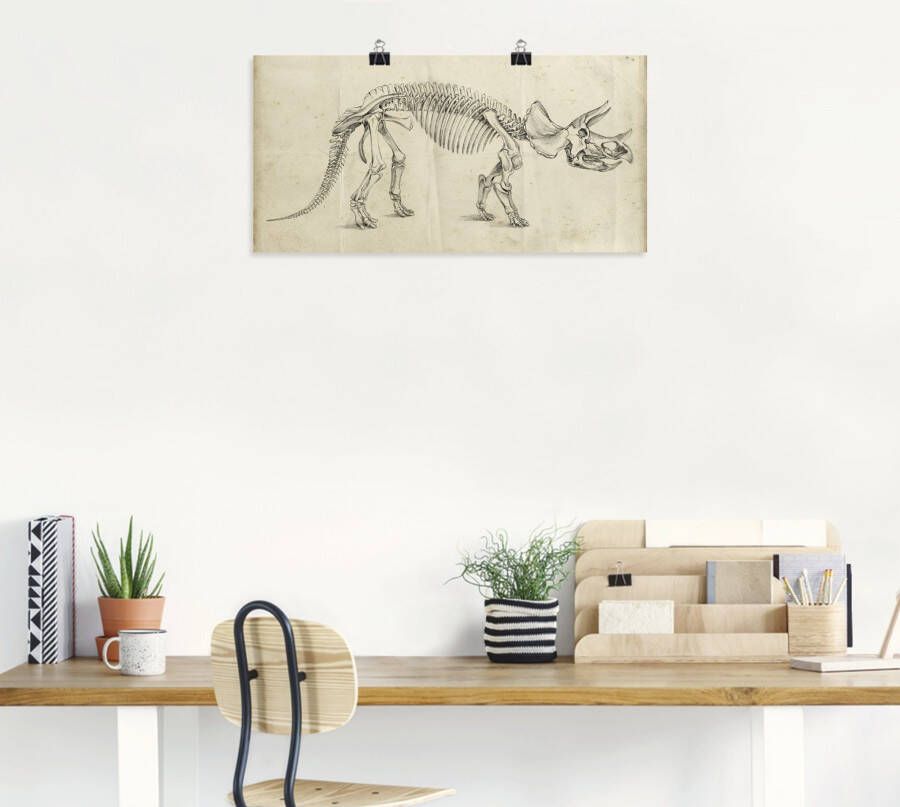 Artland Artprint Dinosauria leer II als artprint van aluminium artprint voor buiten poster in diverse formaten