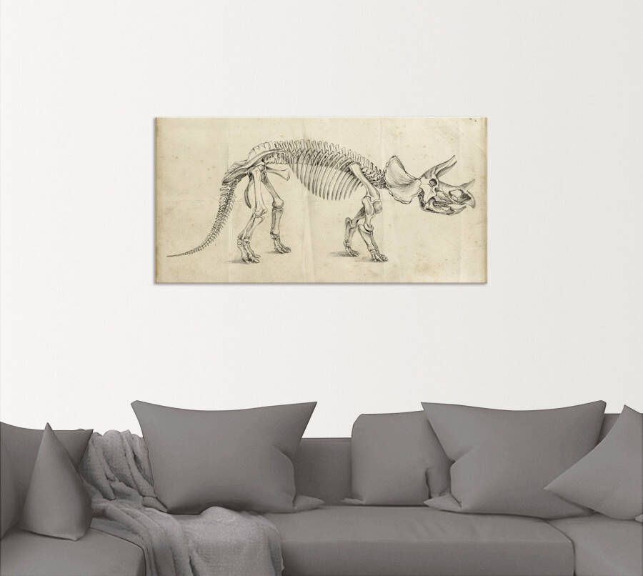 Artland Artprint Dinosauria leer II als artprint van aluminium artprint voor buiten poster in diverse formaten