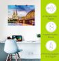 Artland Artprint Domkerk en brug in Keulen als artprint op linnen poster in verschillende formaten maten - Thumbnail 5