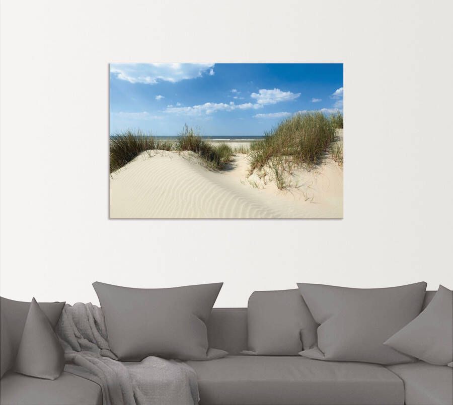 Artland Artprint Duin met uitzicht op zee als artprint van aluminium artprint voor buiten artprint op linnen poster in verschillende maten. maten