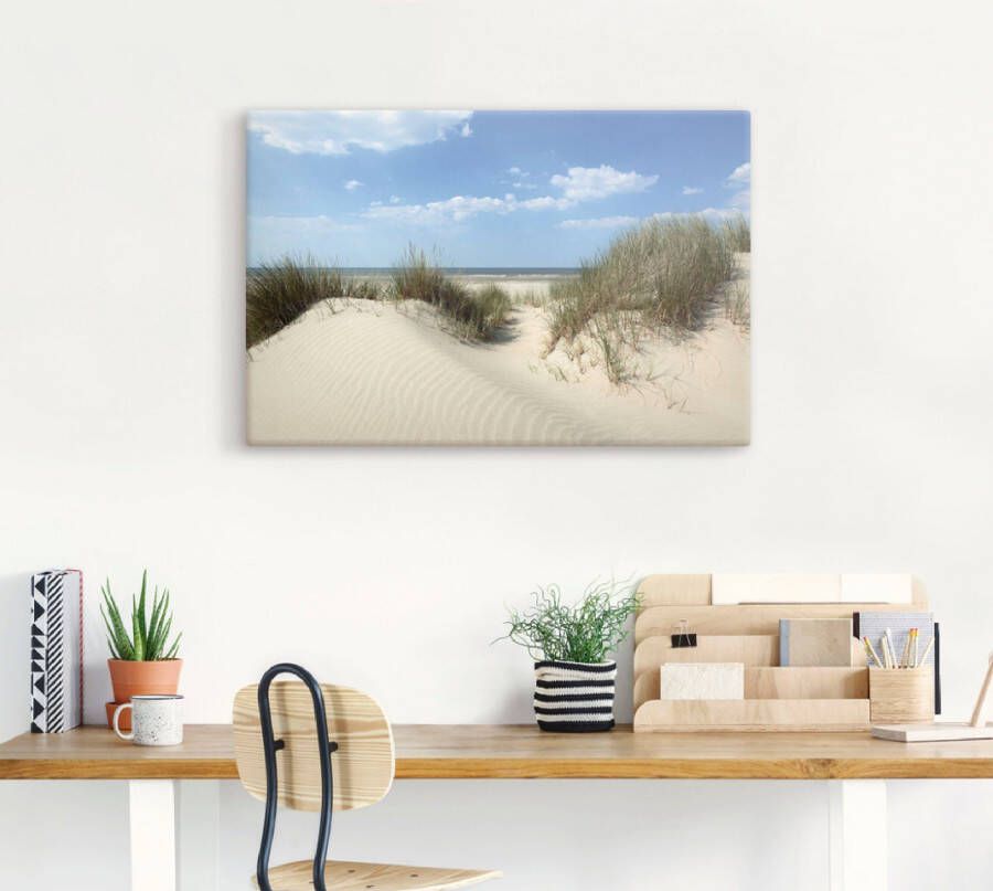 Artland Artprint Duin met uitzicht op zee als artprint van aluminium artprint voor buiten artprint op linnen poster in verschillende maten. maten