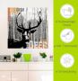 Artland Artprint Edelhert collage als artprint op linnen poster muursticker in verschillende maten - Thumbnail 5