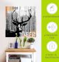 Artland Artprint Edelhert collage als artprint op linnen poster muursticker in verschillende maten - Thumbnail 6