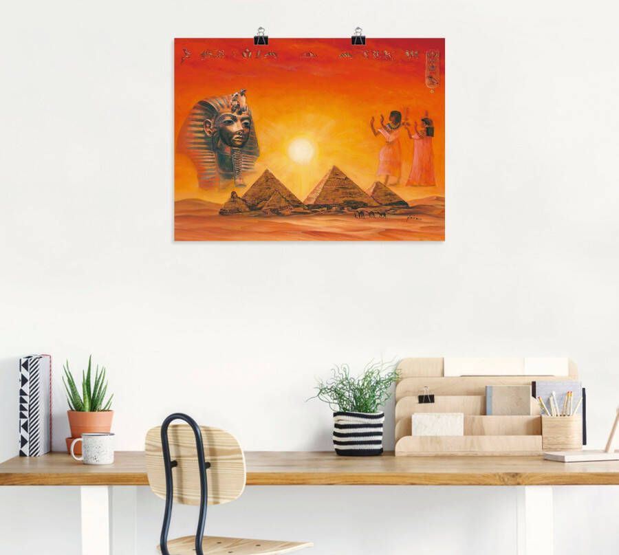 Artland Artprint Egyptische impressies als artprint van aluminium artprint voor buiten artprint op linnen poster muursticker