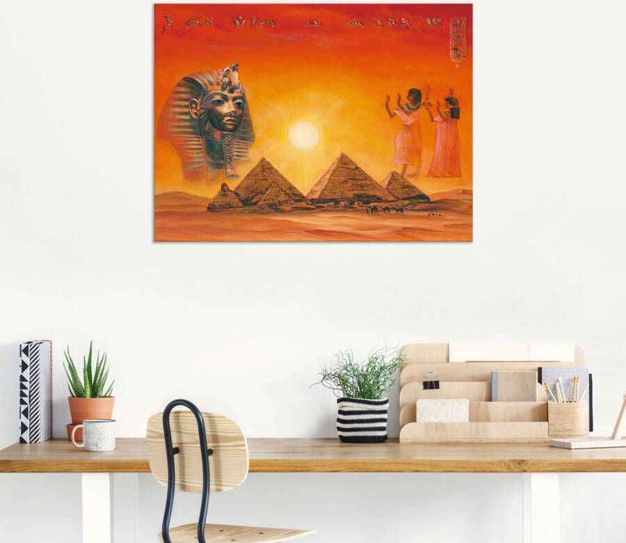 Artland Artprint Egyptische impressies als artprint van aluminium artprint voor buiten artprint op linnen poster muursticker