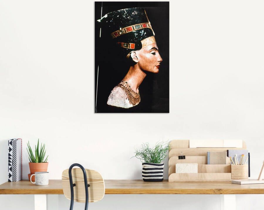 Artland Artprint Egyptische koningin Nofretete als artprint van aluminium artprint voor buiten artprint op linnen poster in verschillende maten. maten