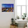 Artland Artprint Eiffeltoren en Seine s avonds Parijs als artprint van aluminium artprint voor buiten artprint op linnen poster muursticker - Thumbnail 2