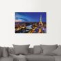 Artland Artprint Eiffeltoren en Seine s avonds Parijs als artprint van aluminium artprint voor buiten artprint op linnen poster muursticker - Thumbnail 3