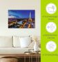 Artland Artprint Eiffeltoren en Seine s avonds Parijs als artprint van aluminium artprint voor buiten artprint op linnen poster muursticker - Thumbnail 5