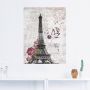 Artland Artprint Eiffeltoren grafiek als artprint van aluminium artprint voor buiten artprint op linnen poster muursticker - Thumbnail 2