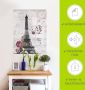 Artland Artprint Eiffeltoren grafiek als artprint van aluminium artprint voor buiten artprint op linnen poster muursticker - Thumbnail 6