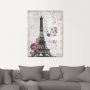 Artland Artprint Eiffeltoren grafiek als artprint van aluminium artprint voor buiten artprint op linnen poster muursticker - Thumbnail 3