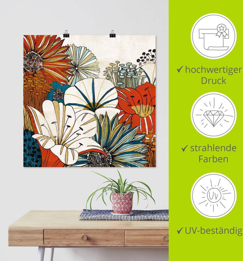 Artland Artprint Eigentijdse tuin I als artprint op linnen poster in verschillende formaten maten