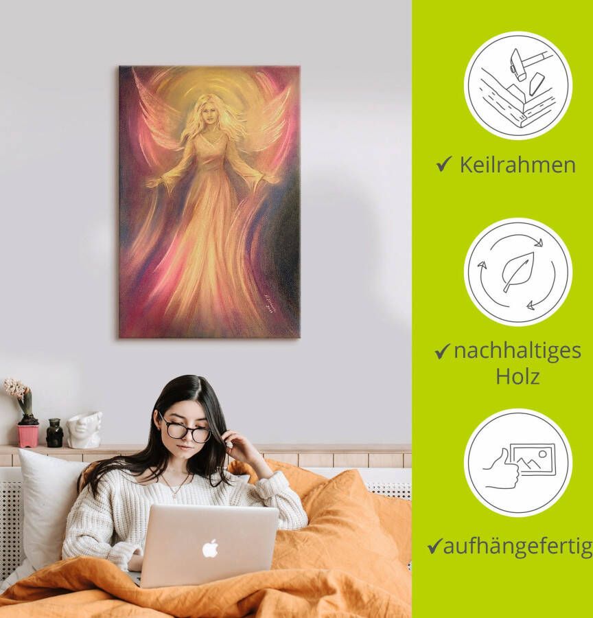 Artland Artprint Engel licht liefde spirituele schilderkunst als artprint van aluminium artprint voor buiten artprint op linnen poster muursticker