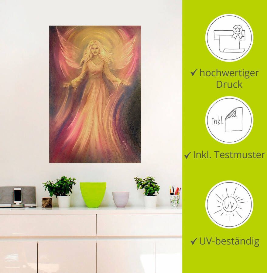 Artland Artprint Engel licht liefde spirituele schilderkunst als artprint van aluminium artprint voor buiten artprint op linnen poster muursticker