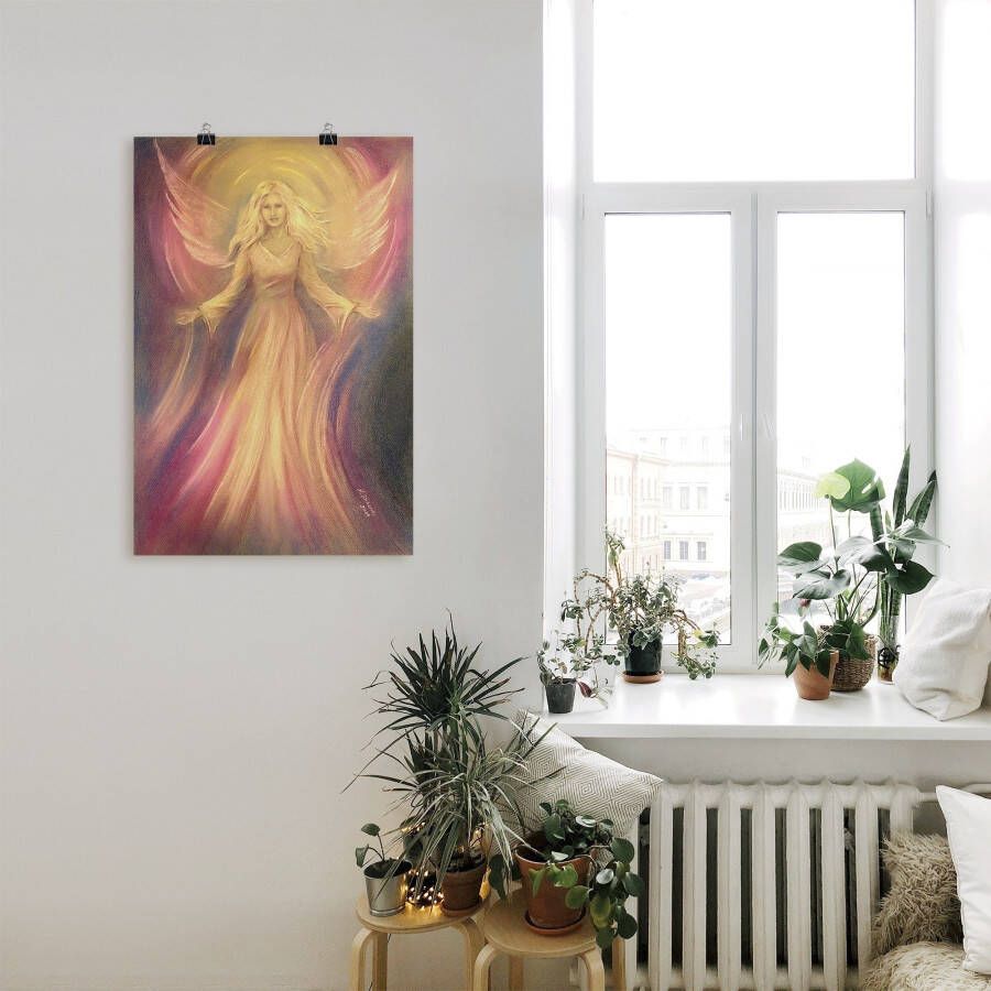 Artland Artprint Engel licht liefde spirituele schilderkunst als artprint van aluminium artprint voor buiten artprint op linnen poster muursticker