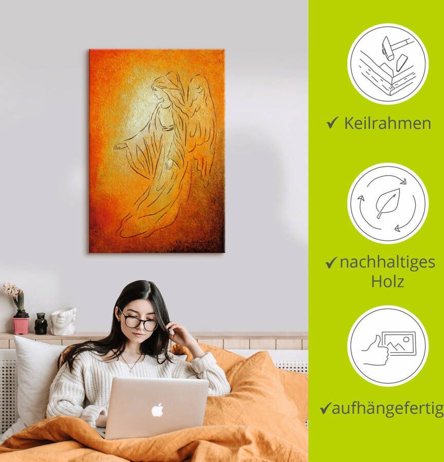 Artland Artprint Engel van de genezing engelkunst als artprint van aluminium artprint voor buiten artprint op linnen poster muursticker