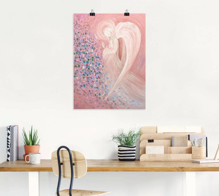 Artland Artprint Engelbeeld pastel als artprint van aluminium artprint voor buiten artprint op linnen poster muursticker