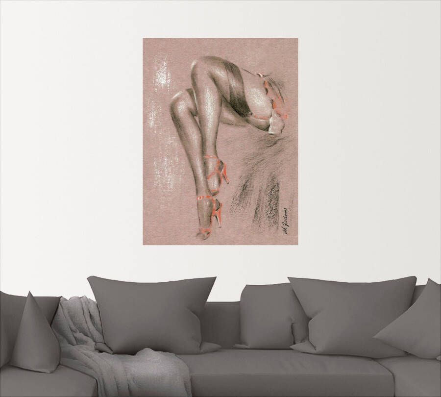 Artland Artprint Erotisch in highheels als artprint op linnen poster in verschillende formaten maten