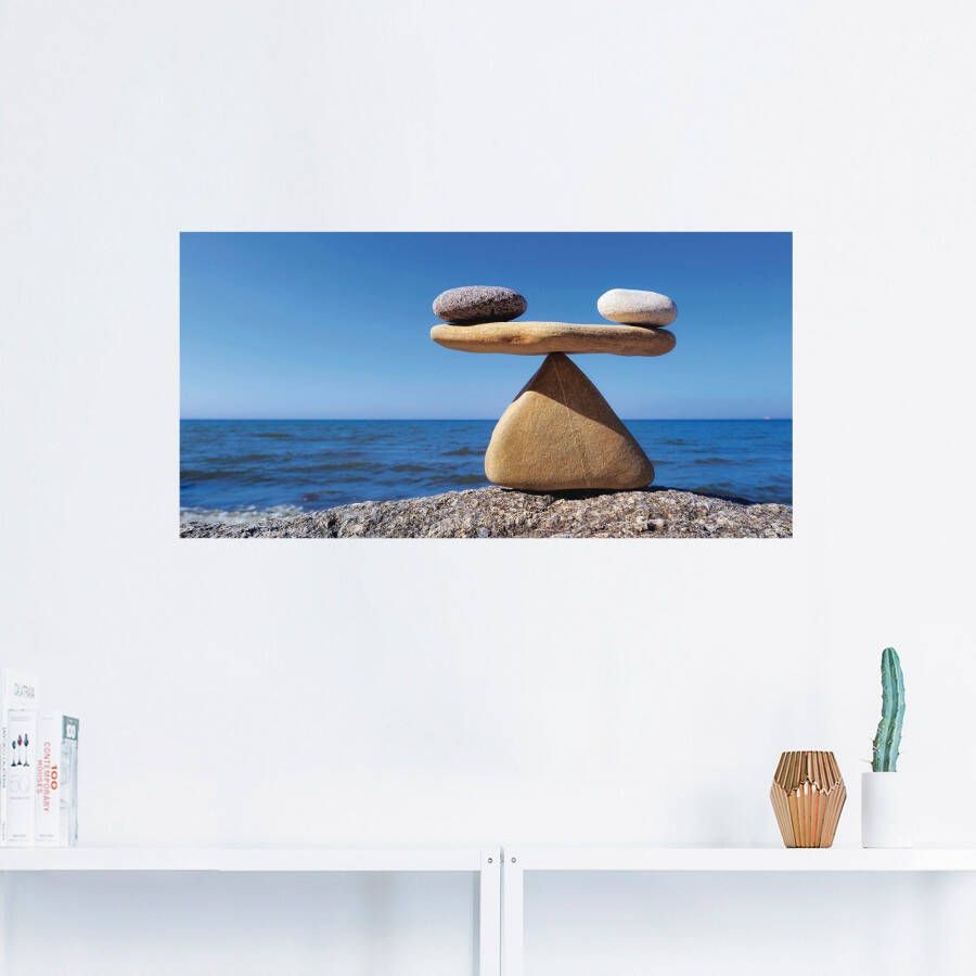 Artland Artprint Evenwicht stenen zee als artprint van aluminium artprint voor buiten artprint op linnen poster muursticker - Foto 2