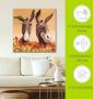 Artland Artprint Ezel als artprint van aluminium artprint voor buiten artprint op linnen poster muursticker - Thumbnail 5