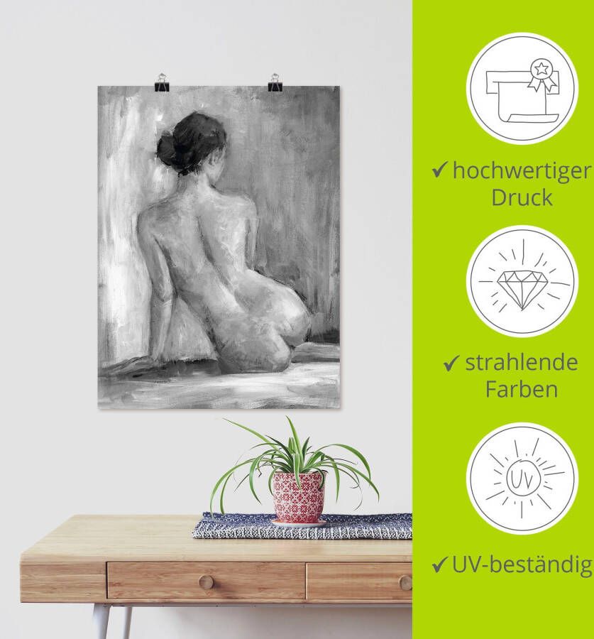 Artland Artprint Figuur in zwart & wit I als artprint van aluminium artprint voor buiten artprint op linnen poster muursticker