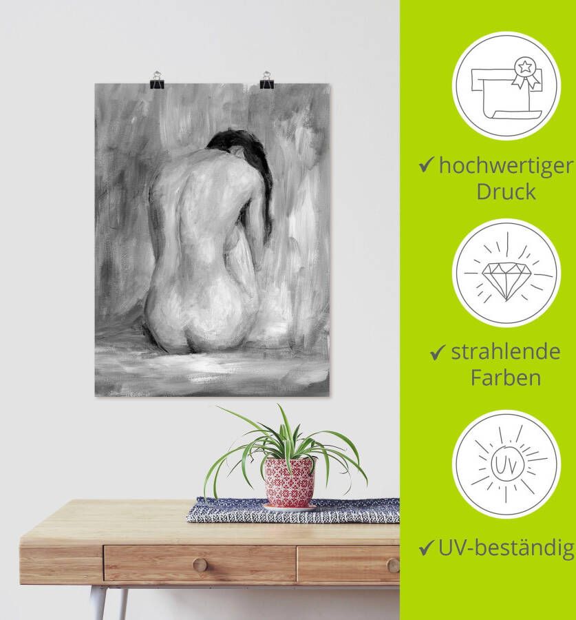 Artland Artprint Figuur in zwart & wit II als artprint van aluminium artprint voor buiten artprint op linnen poster muursticker