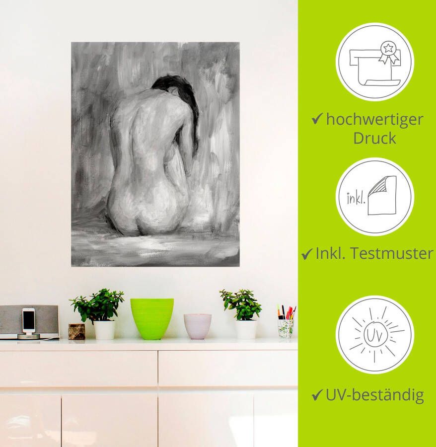 Artland Artprint Figuur in zwart & wit II als artprint van aluminium artprint voor buiten artprint op linnen poster muursticker