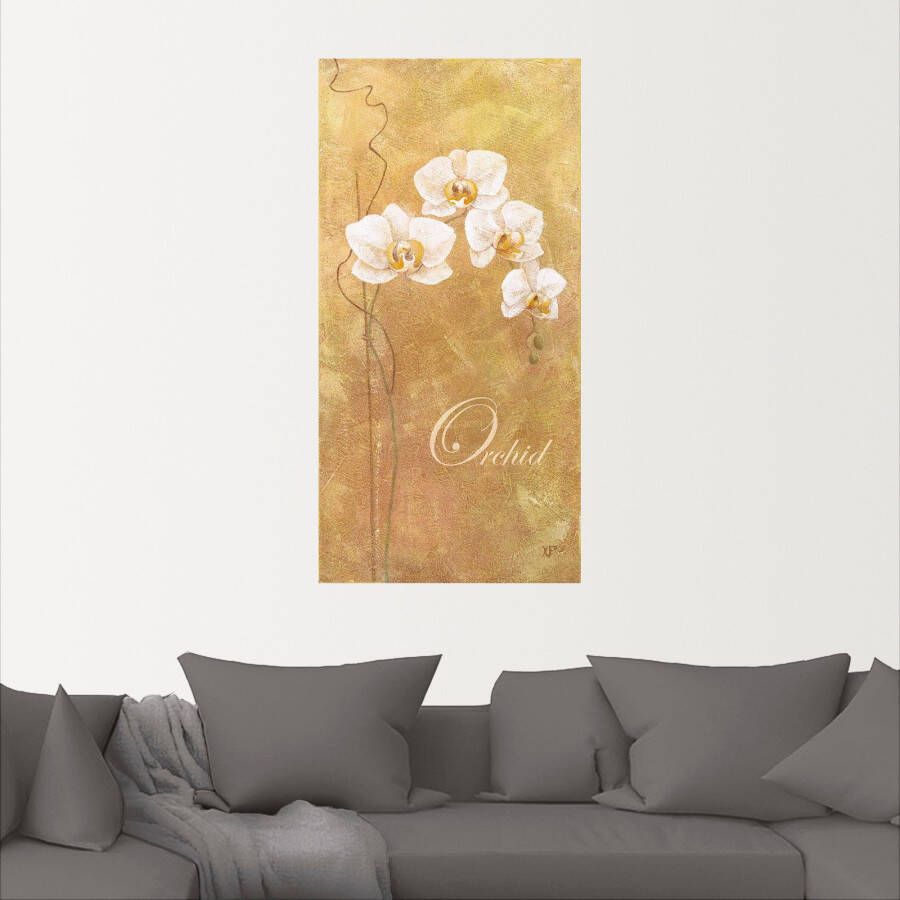 Artland Artprint op linnen Filigraan verwerkte orchidee - Foto 2