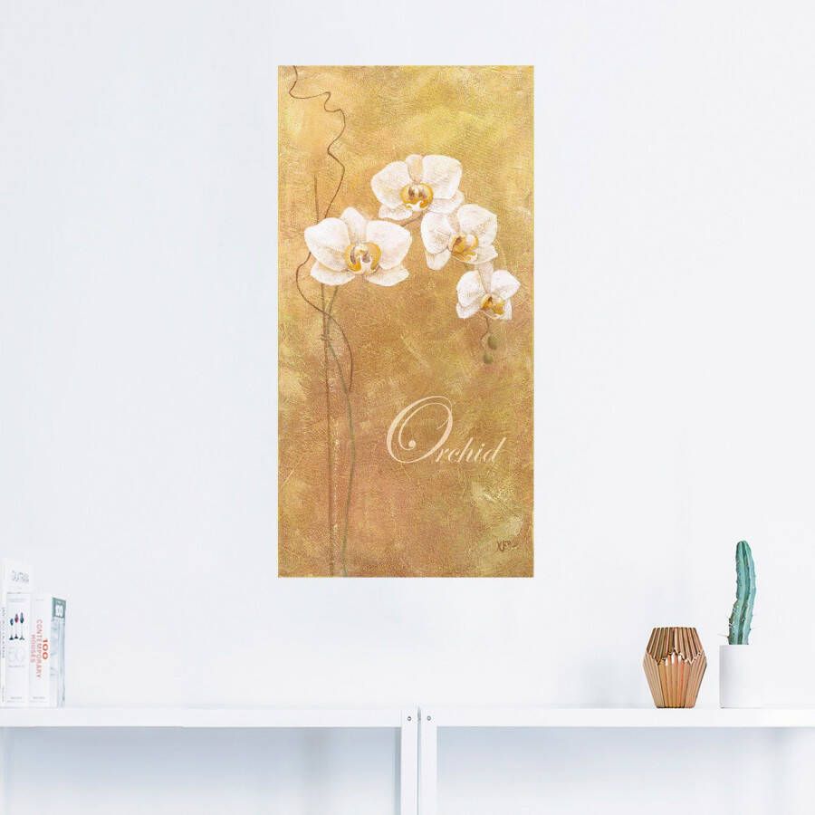 Artland Artprint op linnen Filigraan verwerkte orchidee - Foto 3