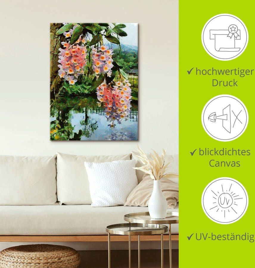 Artland Artprint Fleurige tropische boom II als artprint op linnen muursticker in verschillende maten