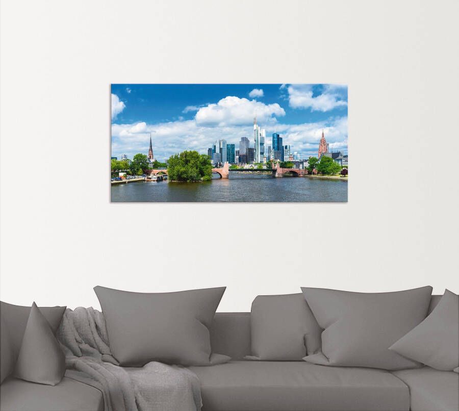 Artland Artprint Frankfurt am Main als artprint van aluminium artprint voor buiten artprint op linnen poster in verschillende maten. maten